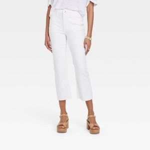 Universal Thread Women's White Boot Cut Jeans